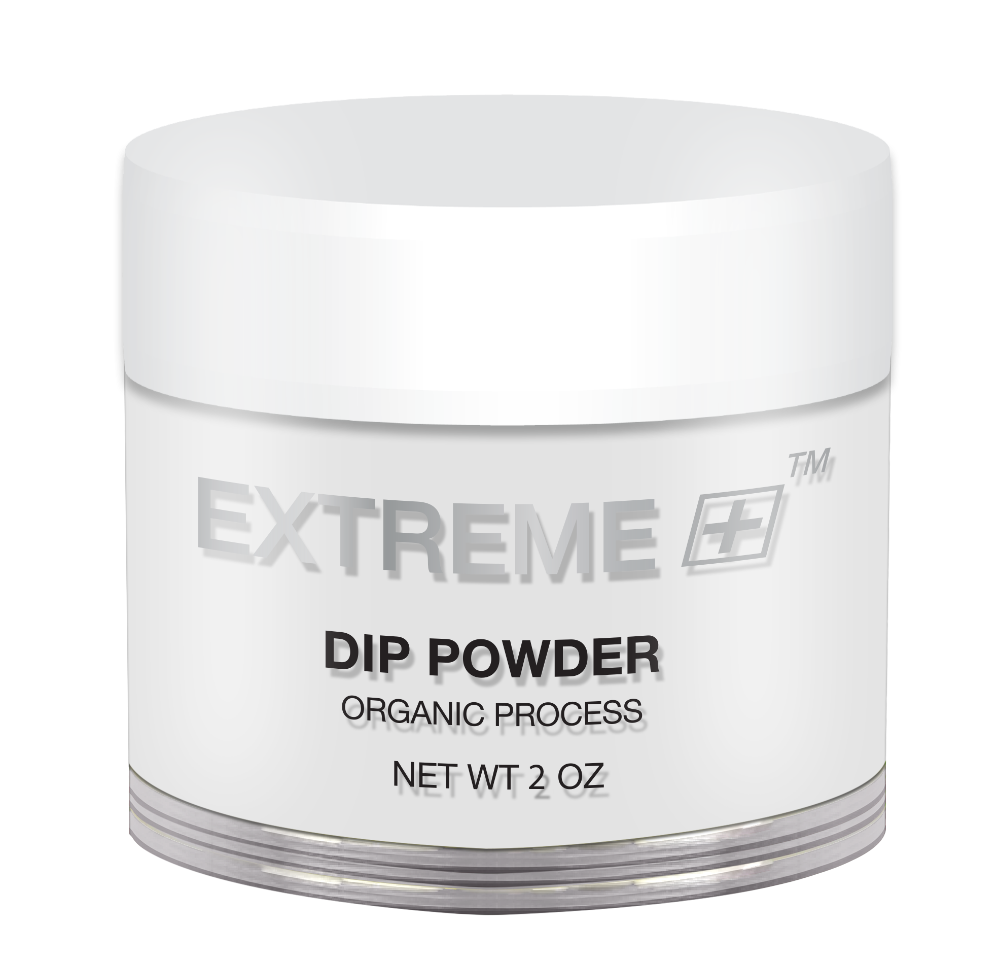 EXTREME+ Dipping Powder Hữu cơ - Hồng & Trắng: Trong suốt 2 oz