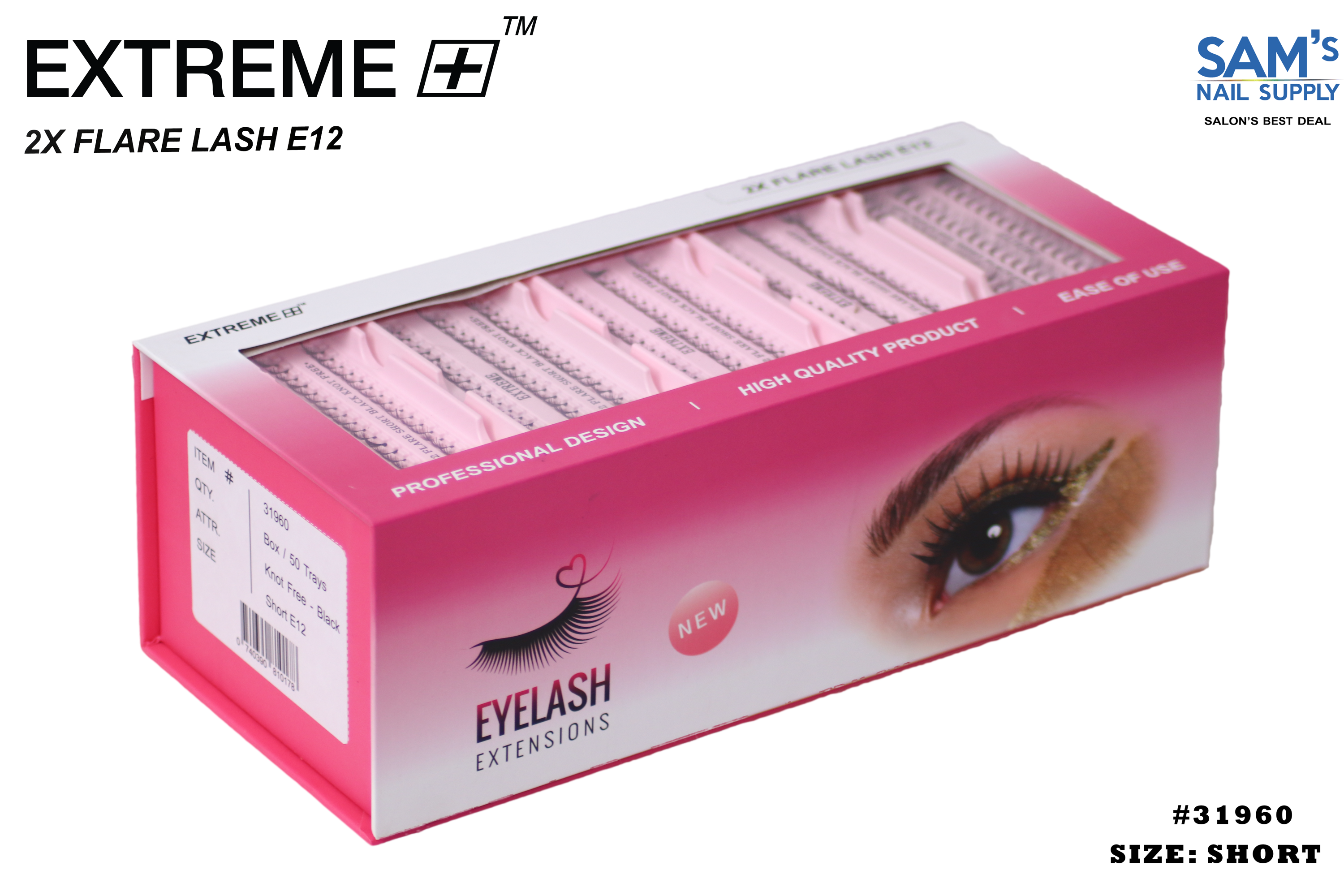 Extreme 2X Flare Lash E12 Ngắn - Hộp