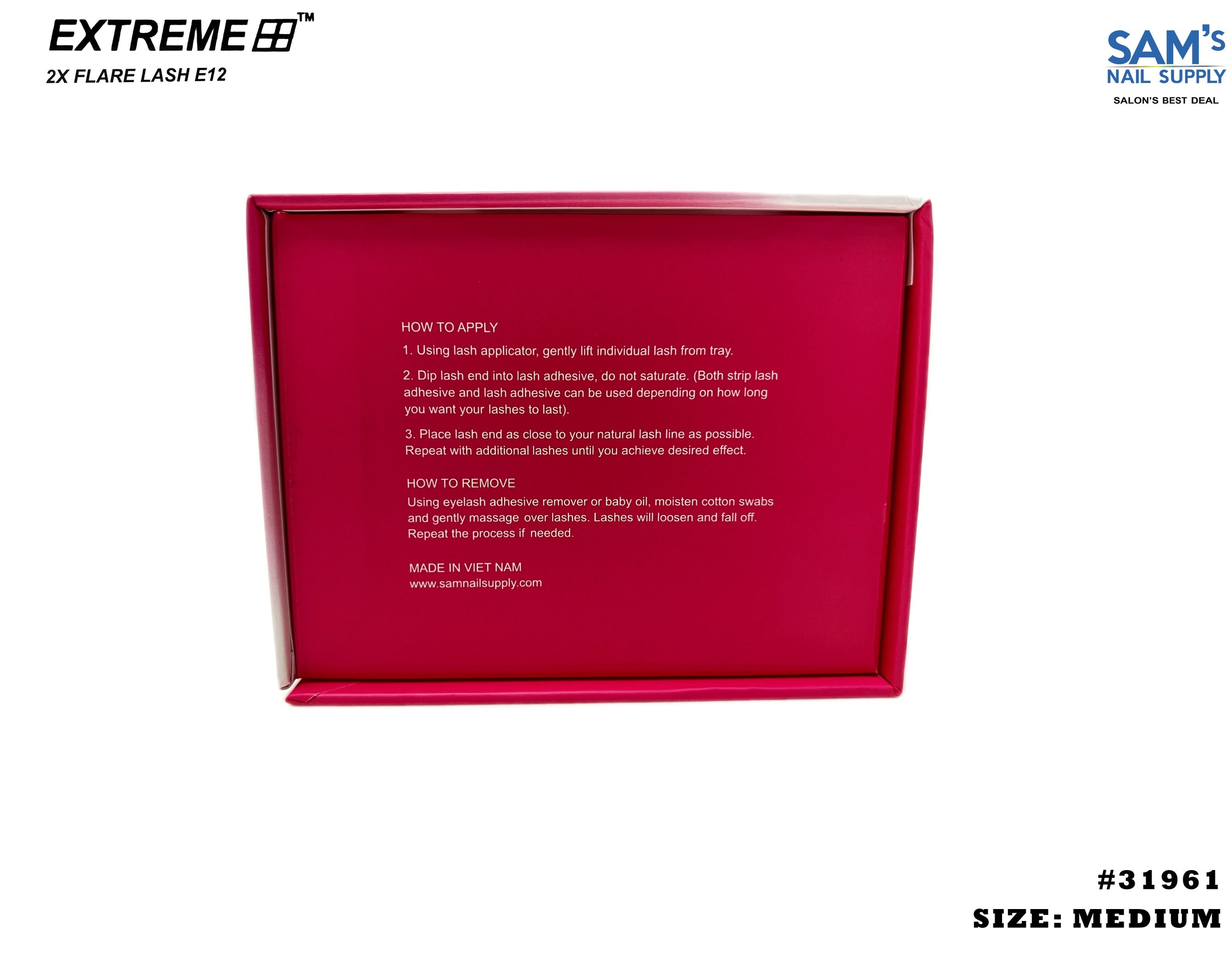 Extreme 2X Flare Lash E12 Medium - Hộp