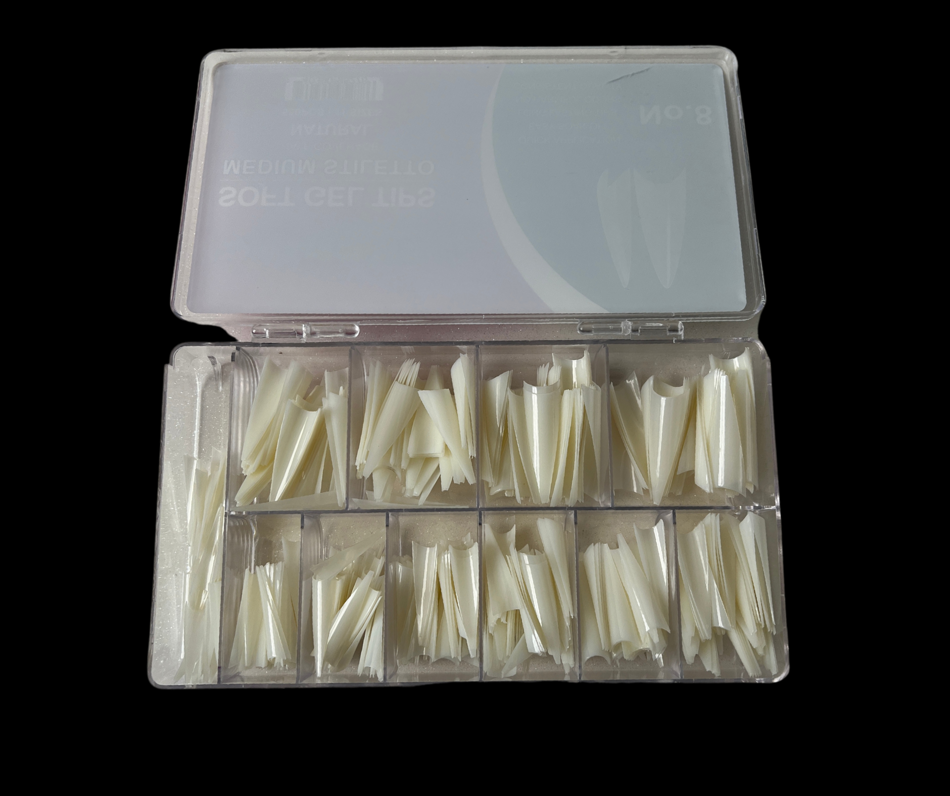 Móng tay giả nửa đầu tự nhiên EXTREME+ số 8 _ Móng nhọn cỡ trung