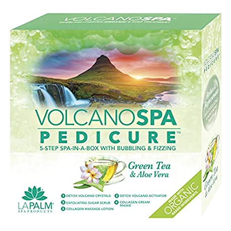 La Palm Volcano Deluxe Pedicure 5 Step - Green Tea - Case of 36