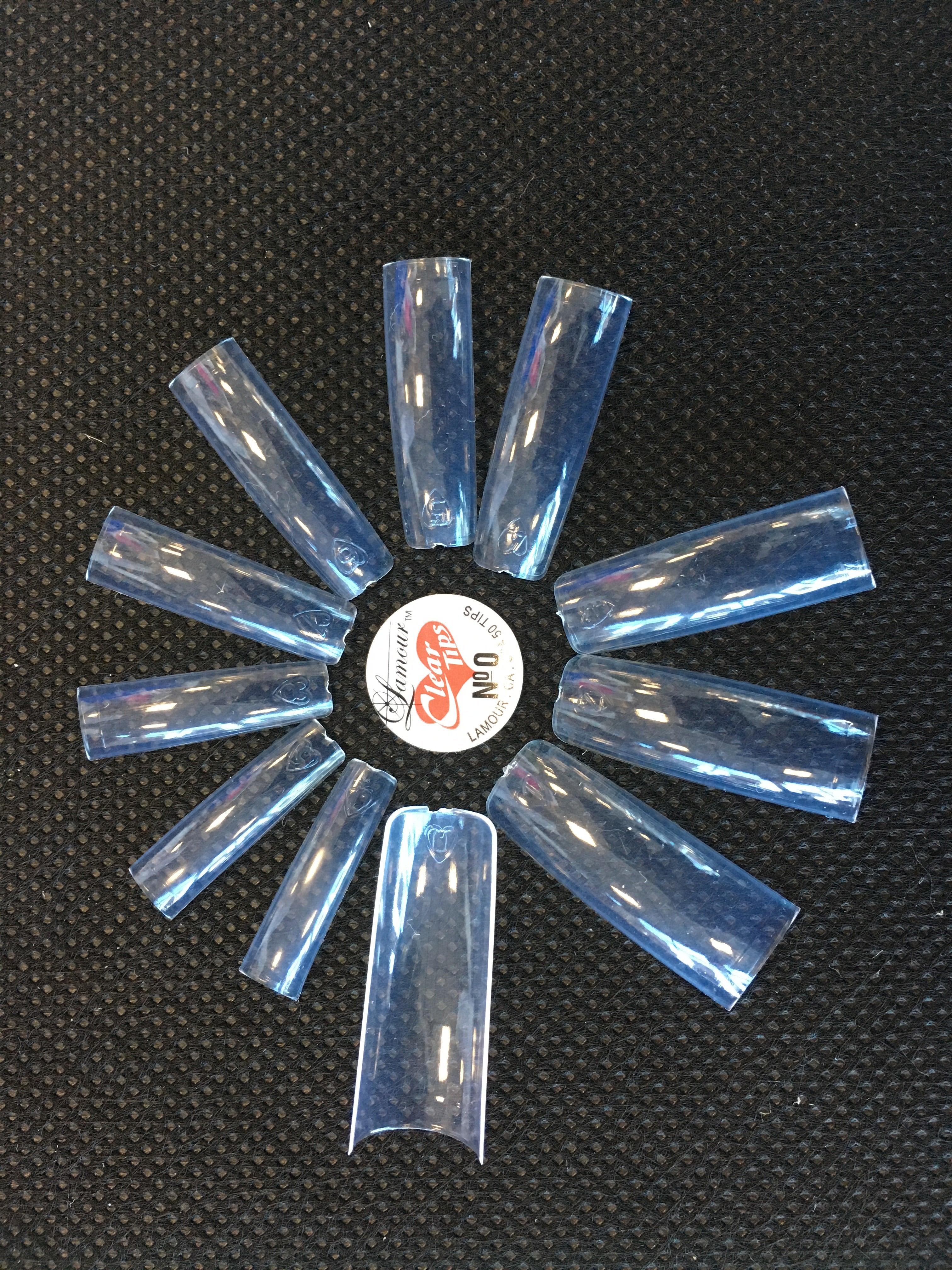 Lamour Clear Tips # 3 - Small Bag / 50 Tips