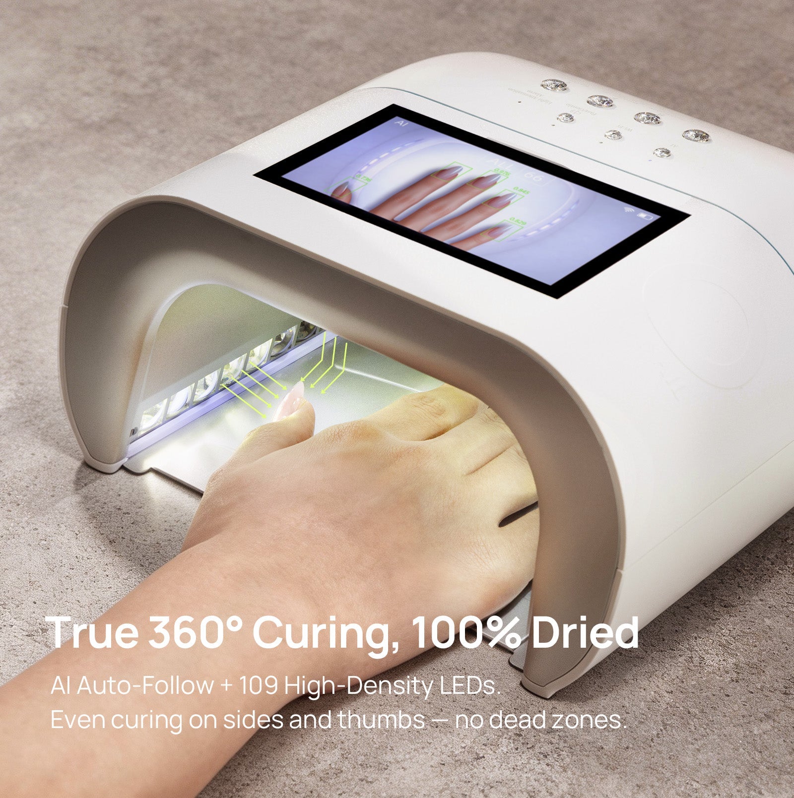 ONAIL Rechargeable AI Nail Lamp - SUNX PRO MAX PURPLE official ONAIL gallery image [ONAIL-GALLERY:lamp-10]