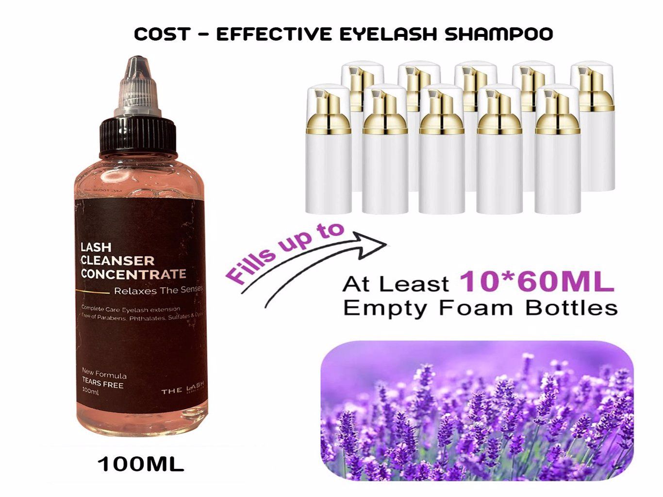 Dung dịch làm sạch mi cô đặc 3,4 fl oz