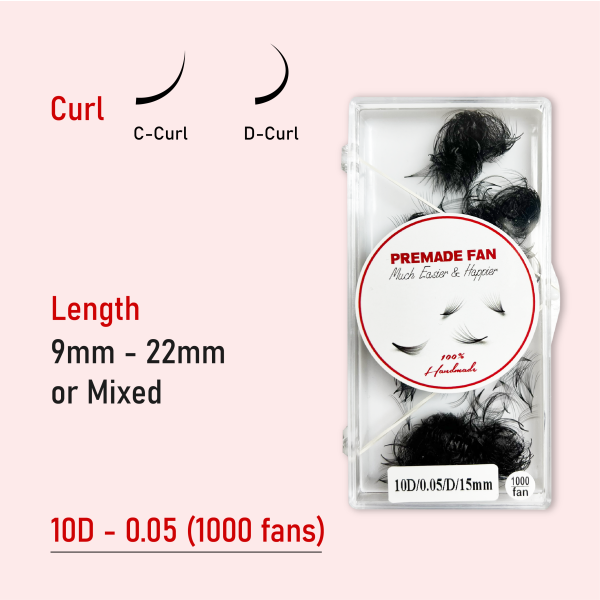 10D 0.05 (1000 quạt - Số lượng lớn) - C - 16mm