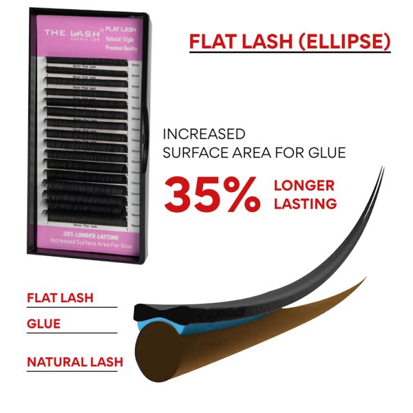 Flat Lash (Ellipse) - D - Mixed