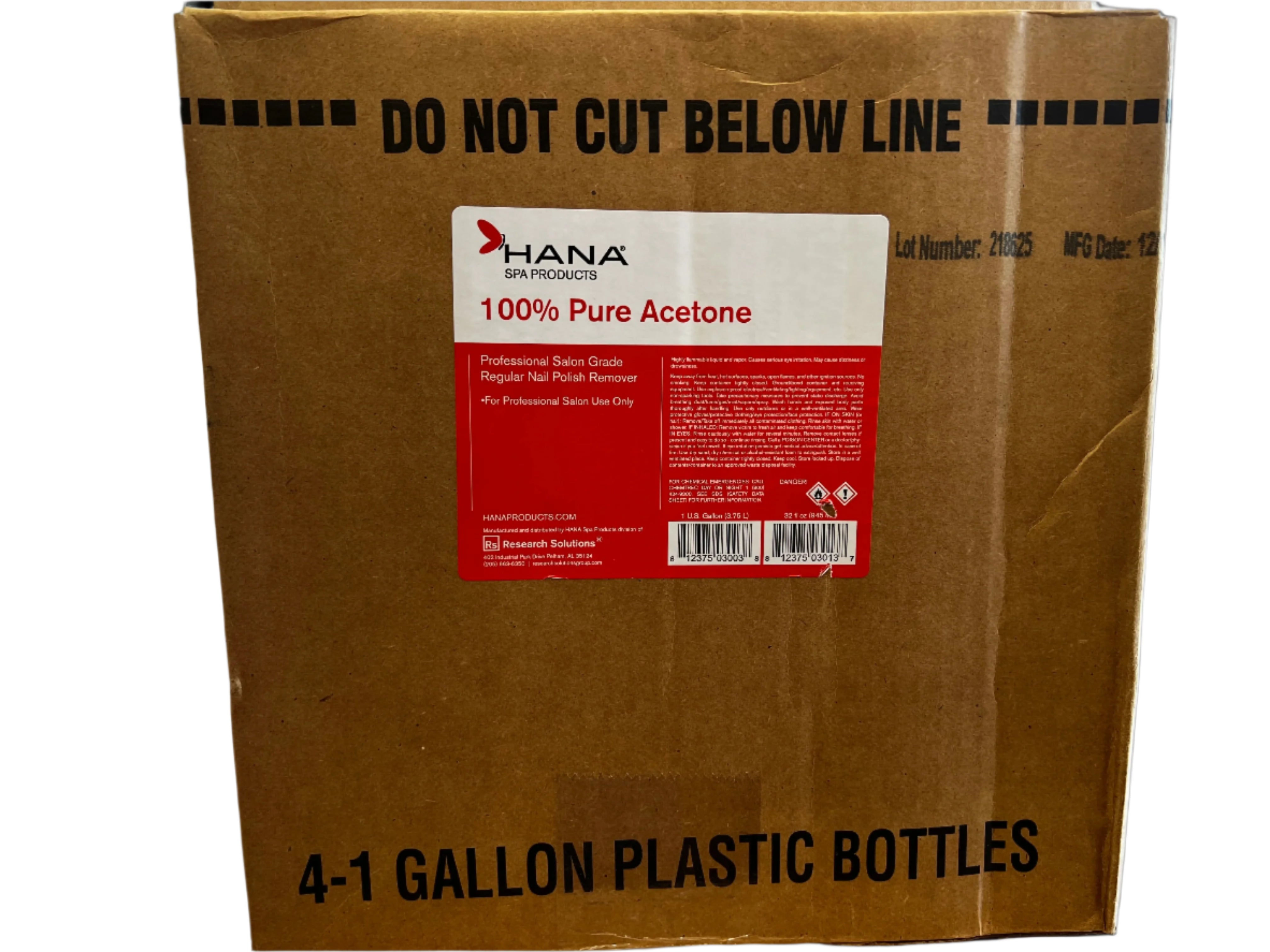 Acetone is a powerful solvent that removes nail polish quickly and