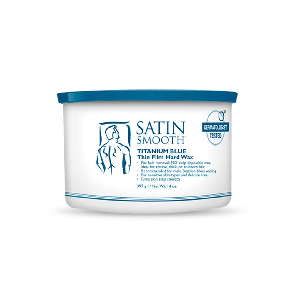 Satin Smooth Titanium Blue Thin Film Hard Wax - 14.0 oz