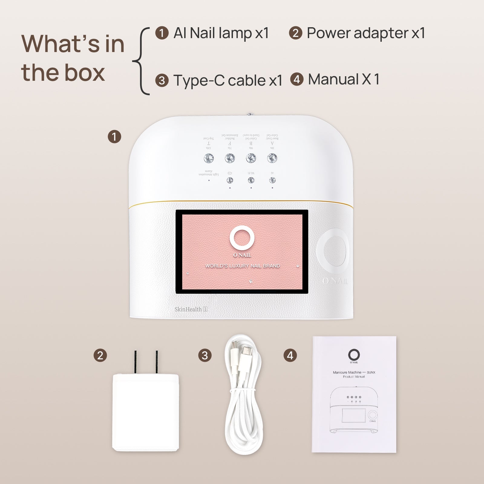 ONAIL Rechargeable AI Nail Lamp - SUNX PRO MAX PURPLE official ONAIL gallery image [ONAIL-GALLERY:lamp-12]