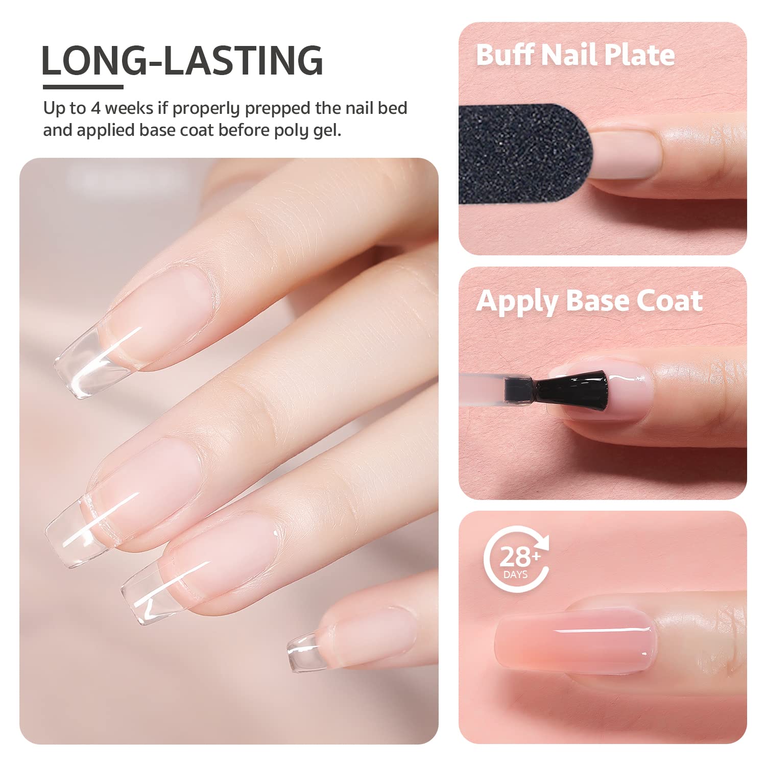 Extreme+ Poly Gel - Crystal Clear - Hema Free - TPO FREE - 2oz