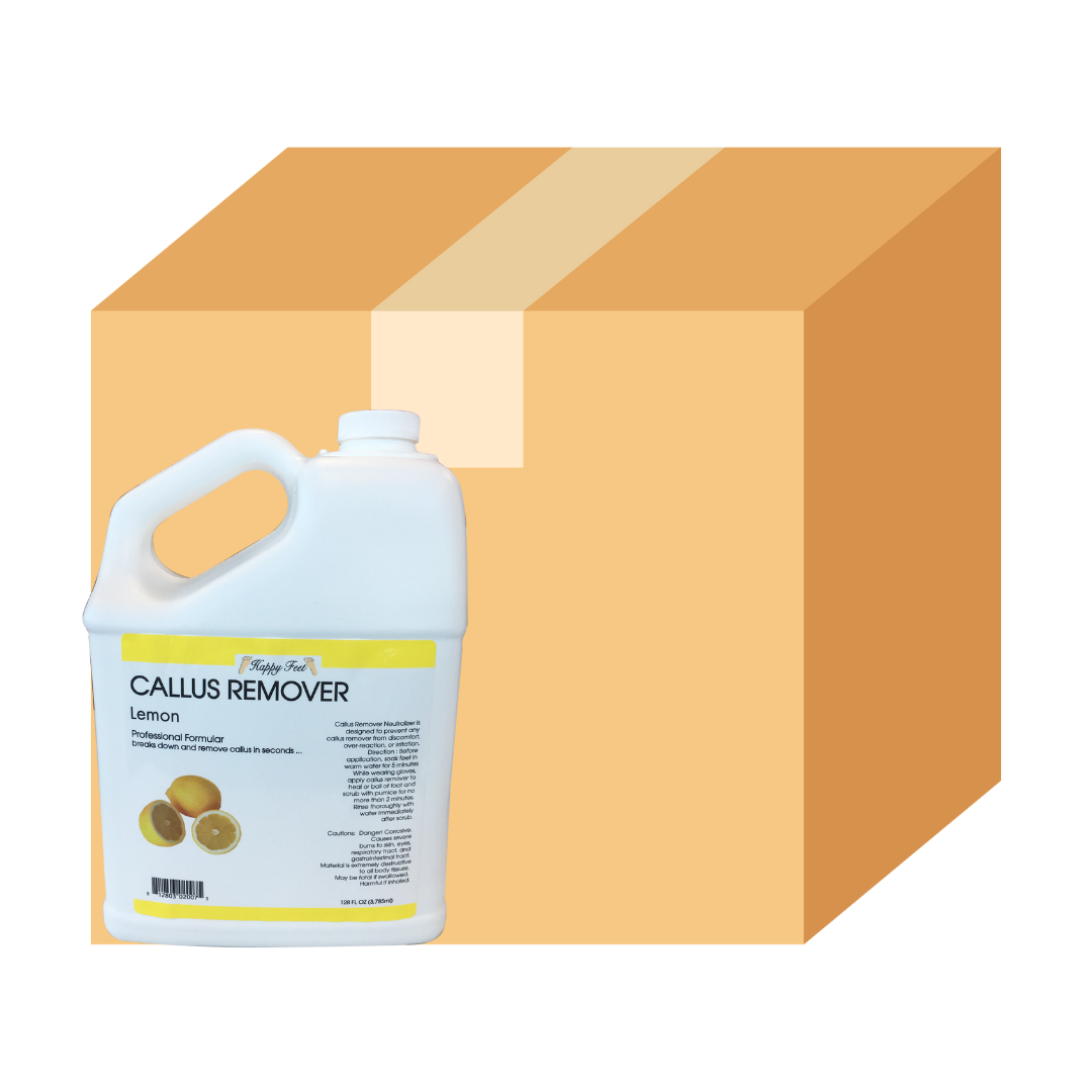 HappyFeet Callus Remover Gel Liquid - Lemon - Case of 4
