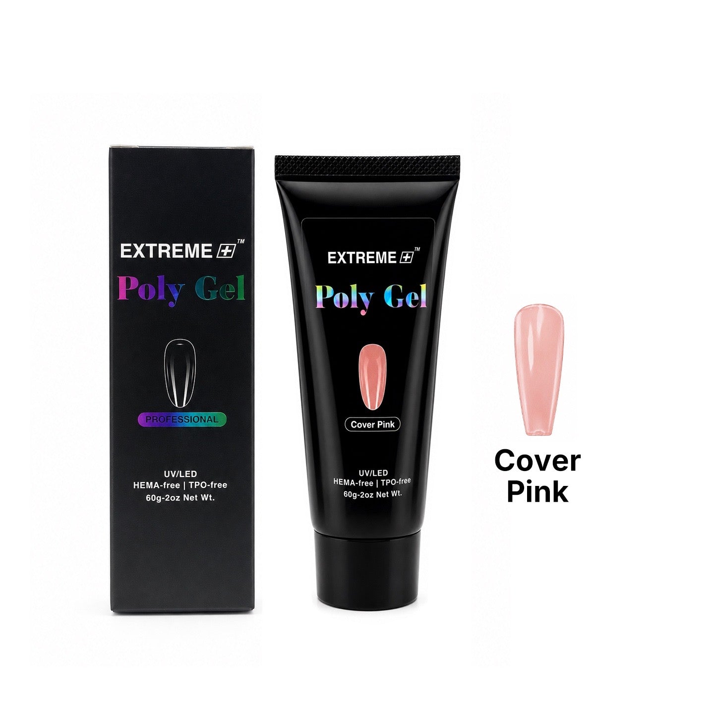Extreme+ Poly Gel - Cover Pink - Hema Free - TPO FREE - 2oz
