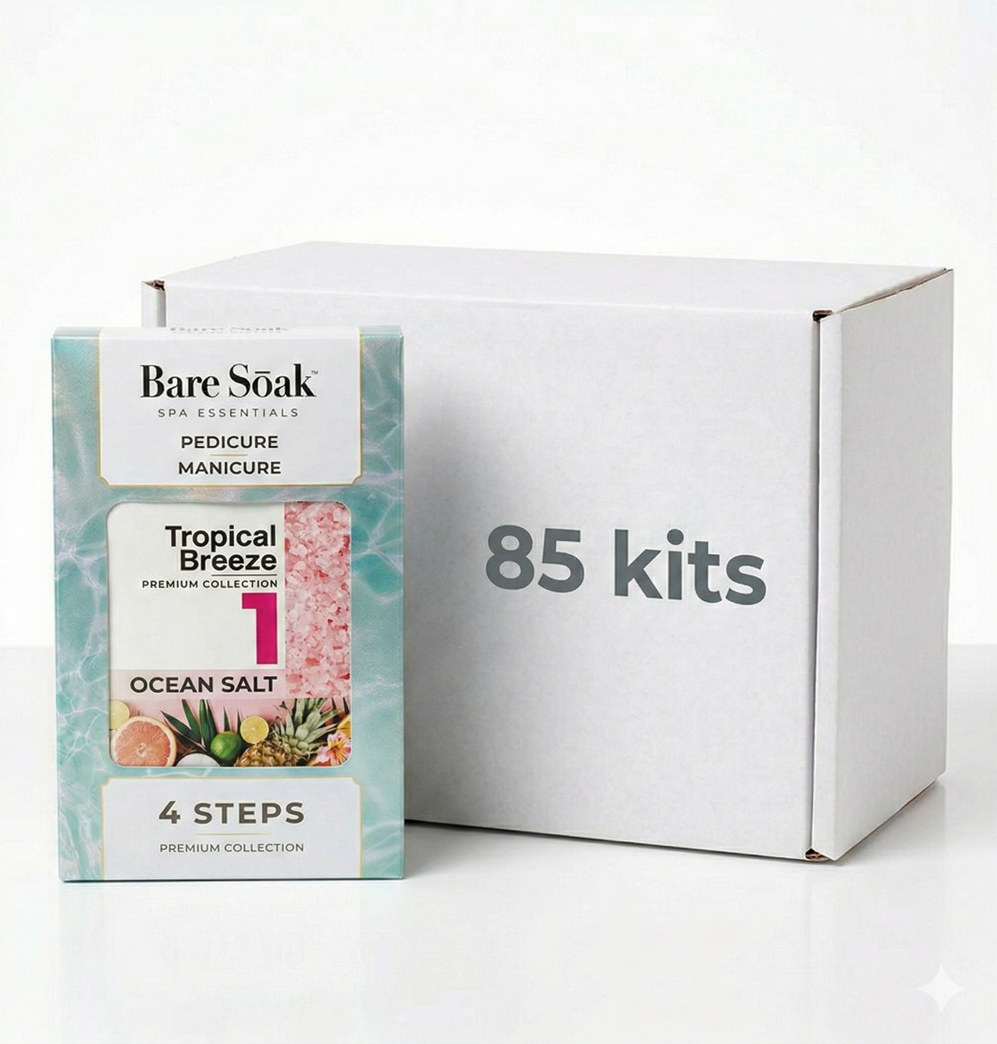 BareSoak 4 Steps Collagen - Tropical Breeze - Master of 85 kits - New