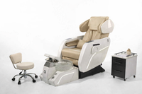 Quantum Comfort Pedicure Spa Chair Set - Beige / Crystal Clear Bowl