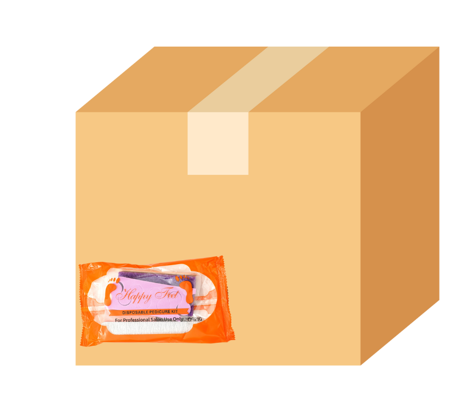 Disposable Pedicure Kit with Toe Separators  HappyFeet brand