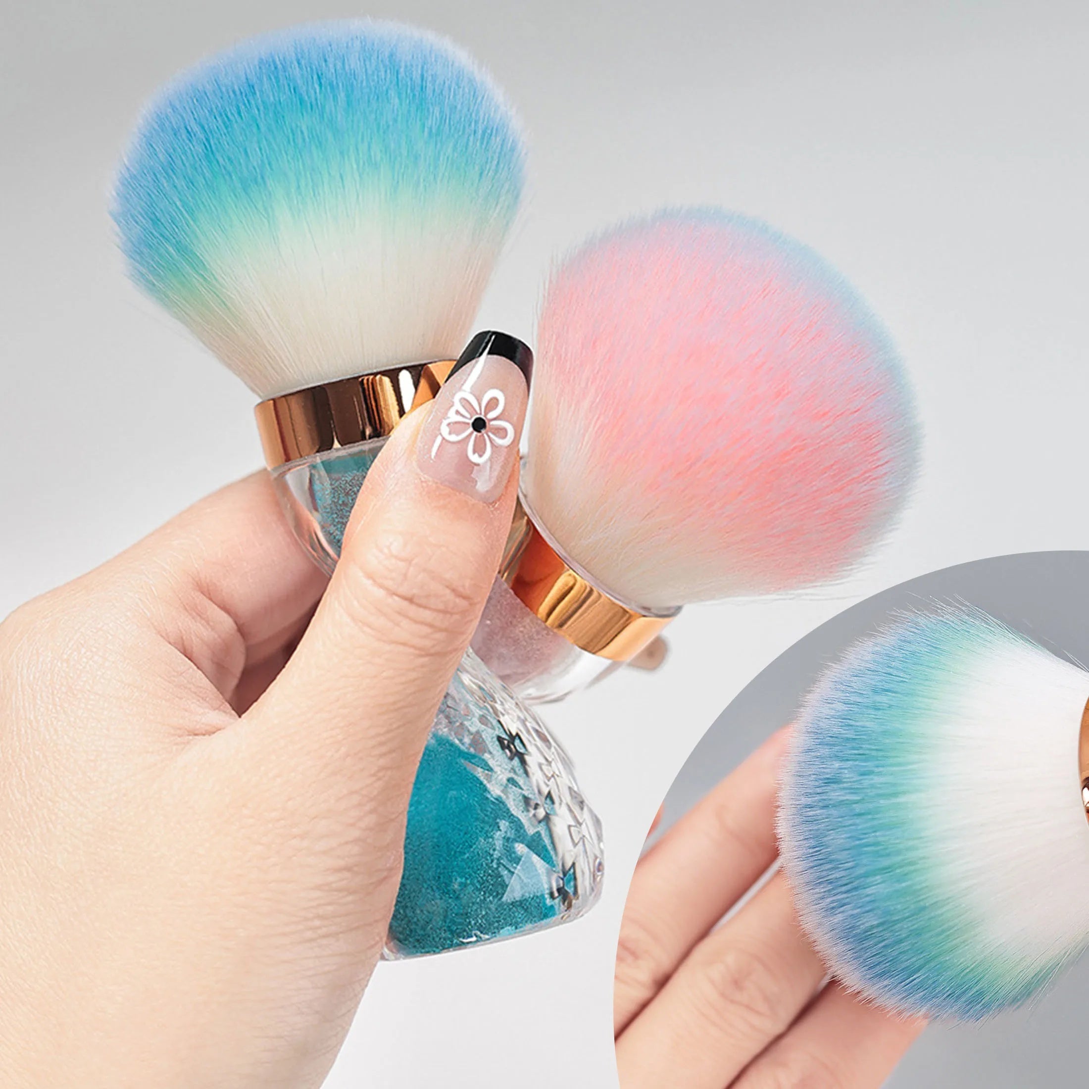 Dust Brush with hourglass Handle