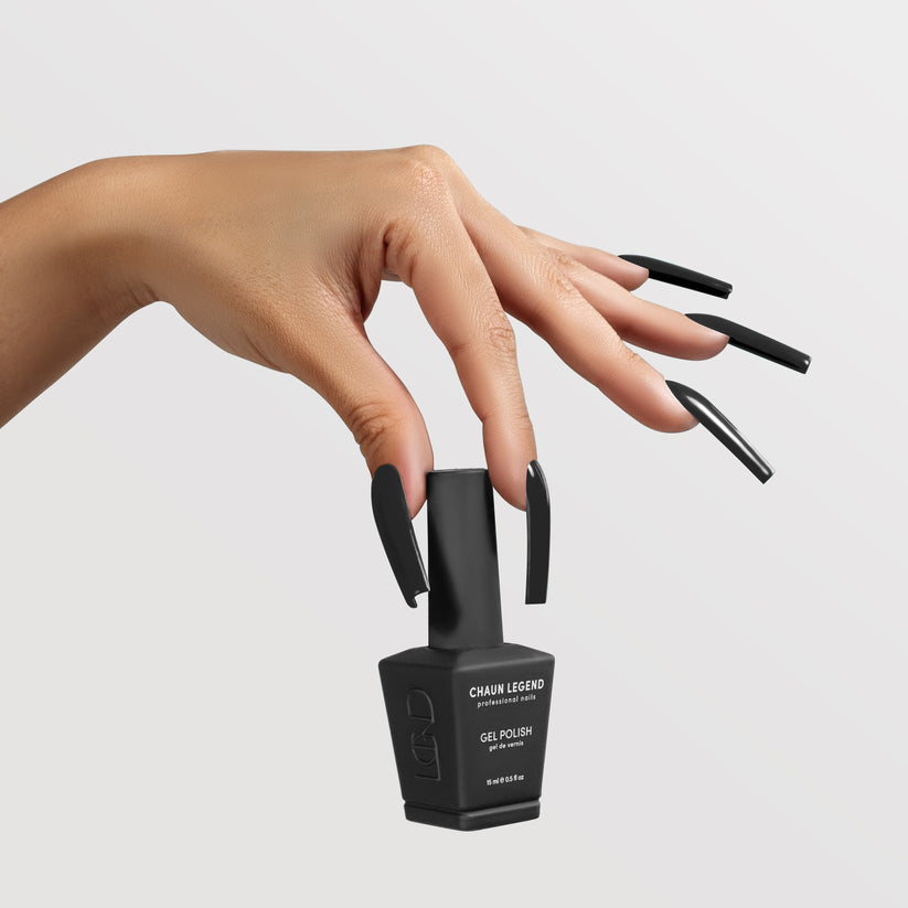 Chaun Legend Gel Polish-Black Diamond - LG5080