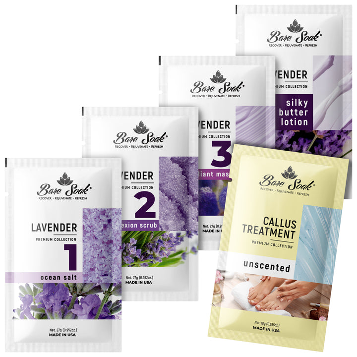 NuRevolution Deluxe 5 Steps Pedicure - Lavender - Case of 50