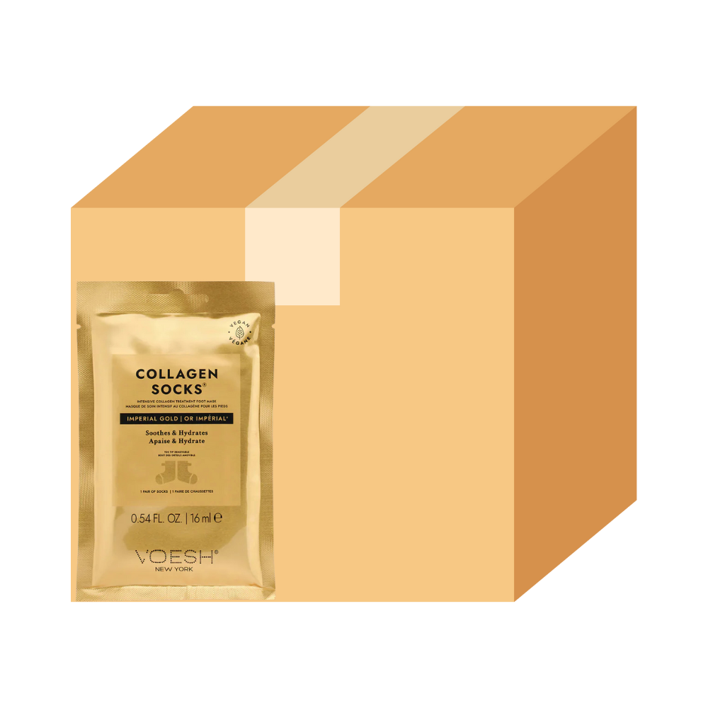 Voesh Collagen Socks Imperial Gold - Case of 60