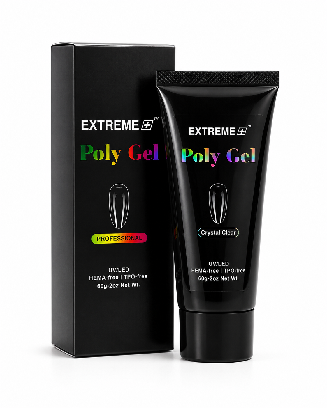 Extreme+ Poly Gel - Crystal Clear - Hema Free - TPO FREE - 2oz