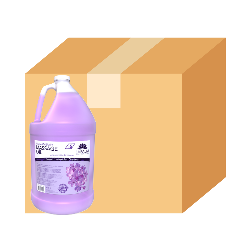 La Palm -  Massage Oil - Lavender - Case of 4