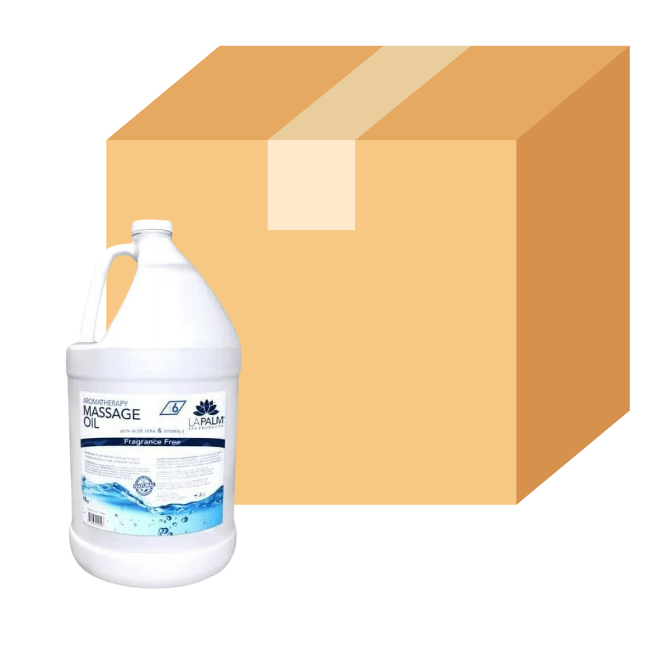 La Palm -  Massage Oil - Fragrance Free - Case of 4