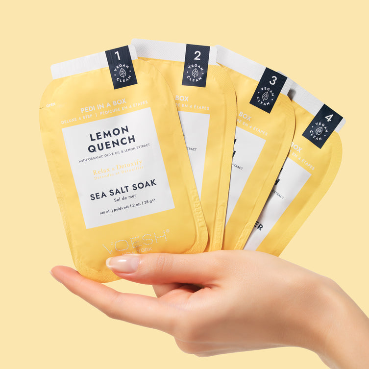 VOESH Deluxe Pedicure 4 Step - Lemon - Kit