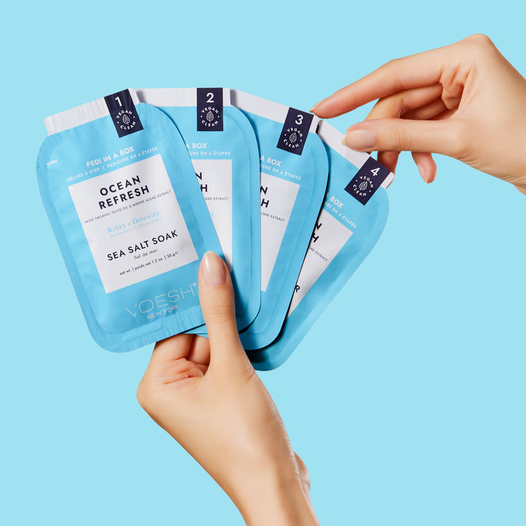 VOESH Deluxe Pedicure 4 bước - Ocean Refresh - Hộp 50 cái