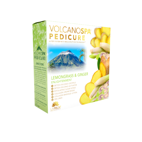 Bộ chăm sóc móng chân La Palm Volcano Deluxe 6 bước - Sả chanh &amp; Gừng