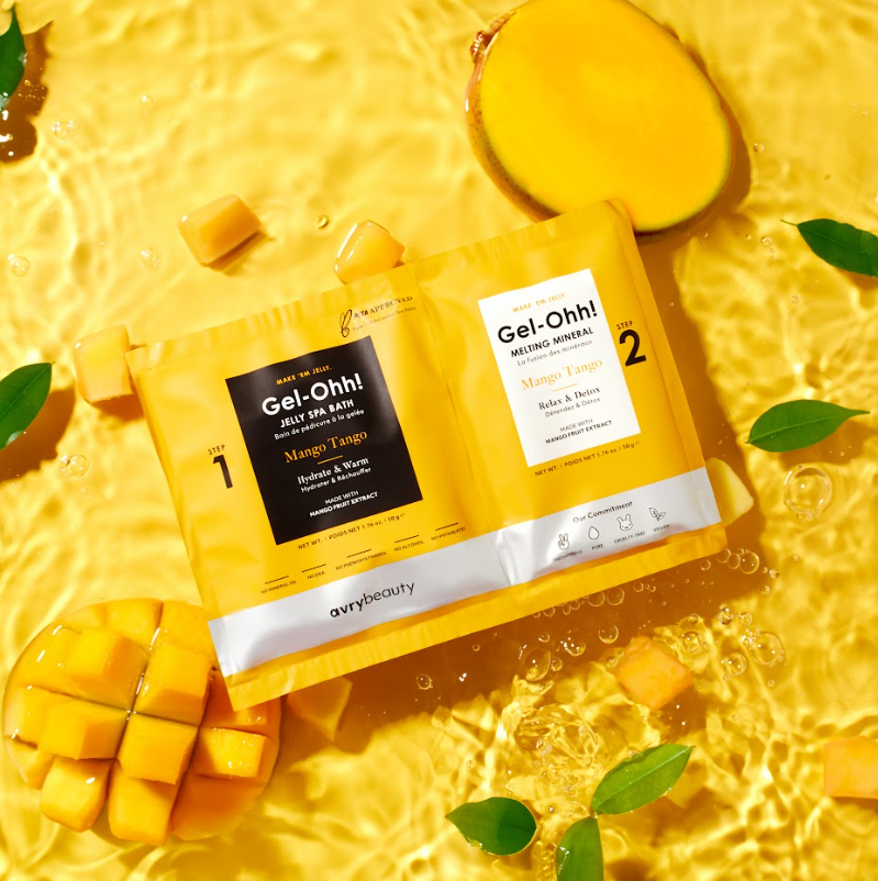 Avry Beauty Gel-Ohh Jelly Spa Bath - Mango Tango - kit