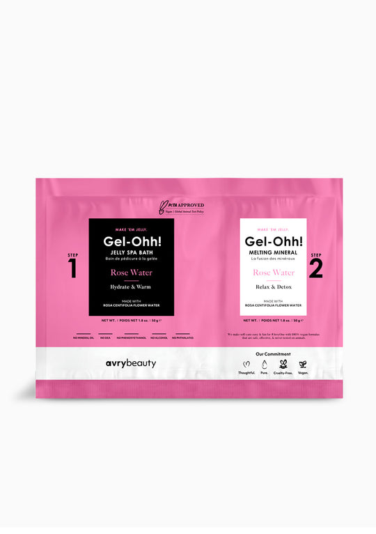 Avry Beauty Gel-Ohh Jelly Spa Bath - Rose Water - kit