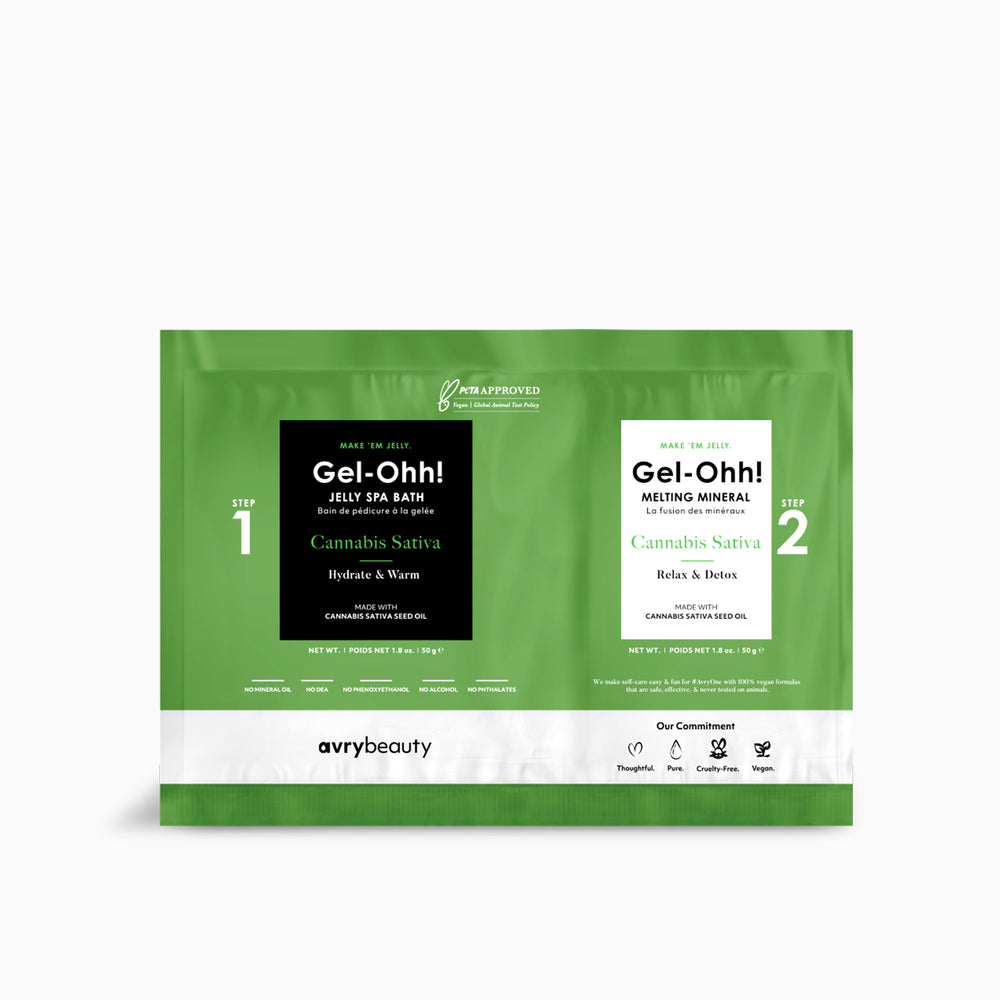 Avry Beauty Gel-Ohh Jelly Spa Bath - Cannabis Sativa - kit