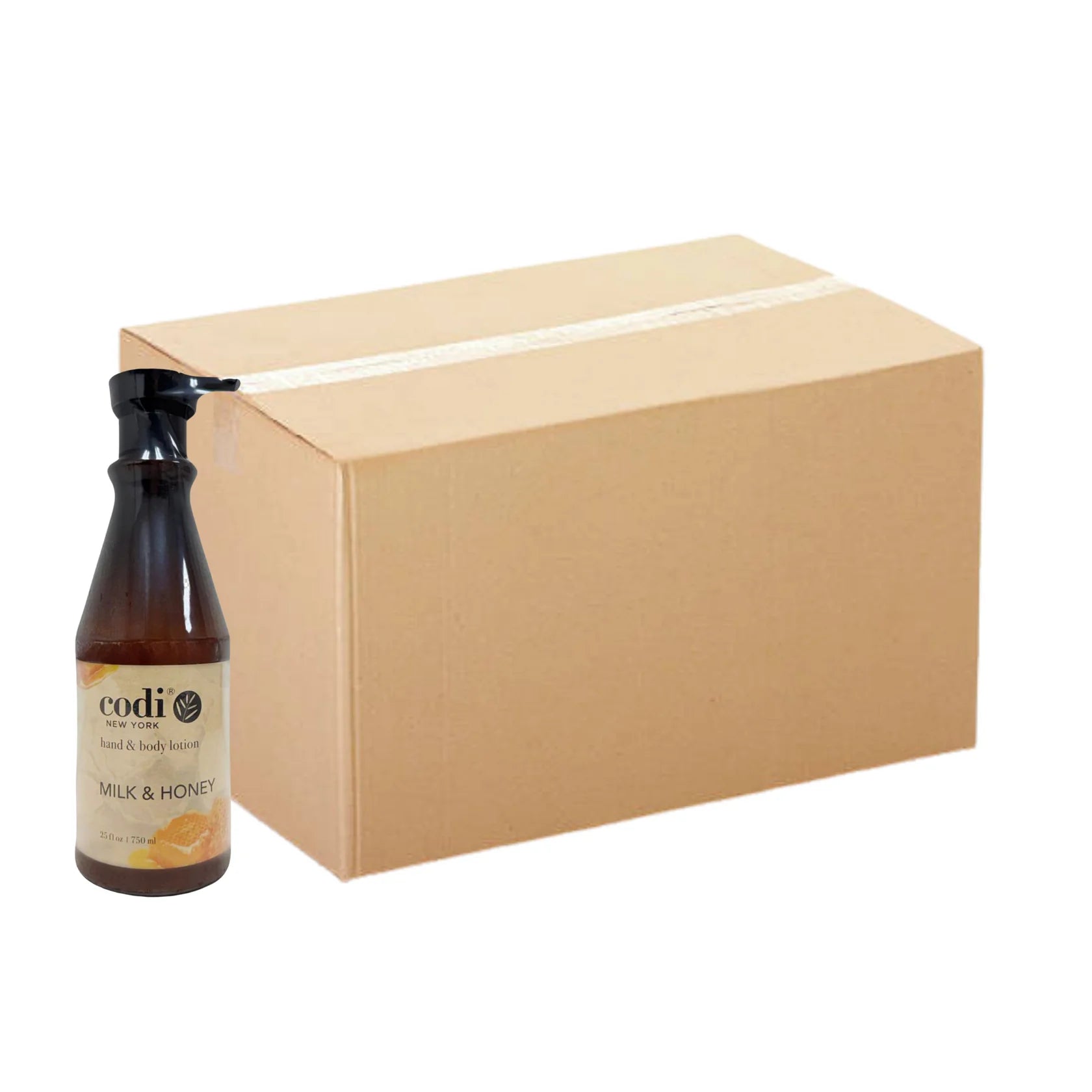 Sữa dưỡng thể và tay Codi 750ml / 25oz - Sữa &amp; Mật ong - Hộp 12