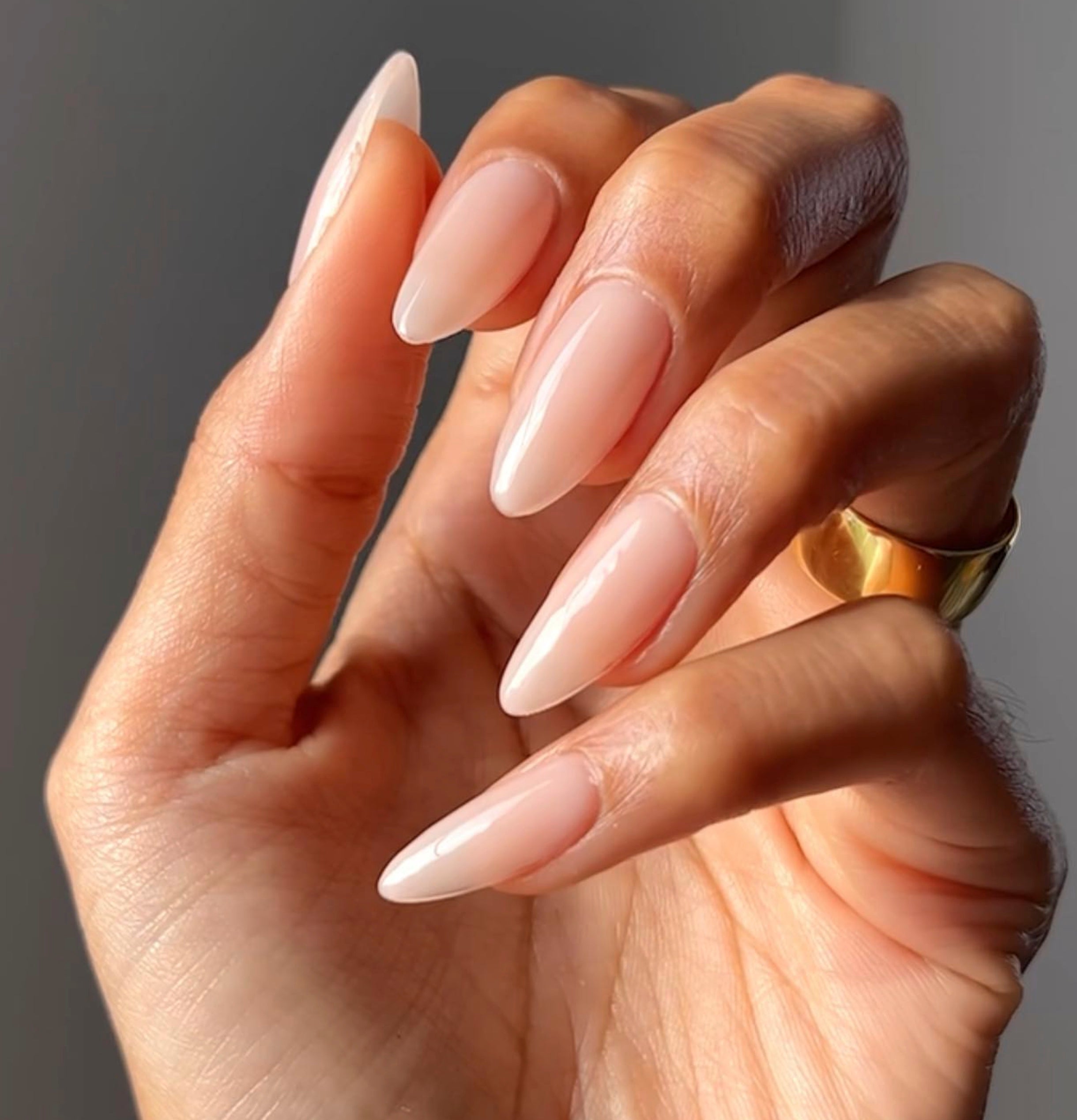 DND 867 Perfect Nude sheer nude manicure