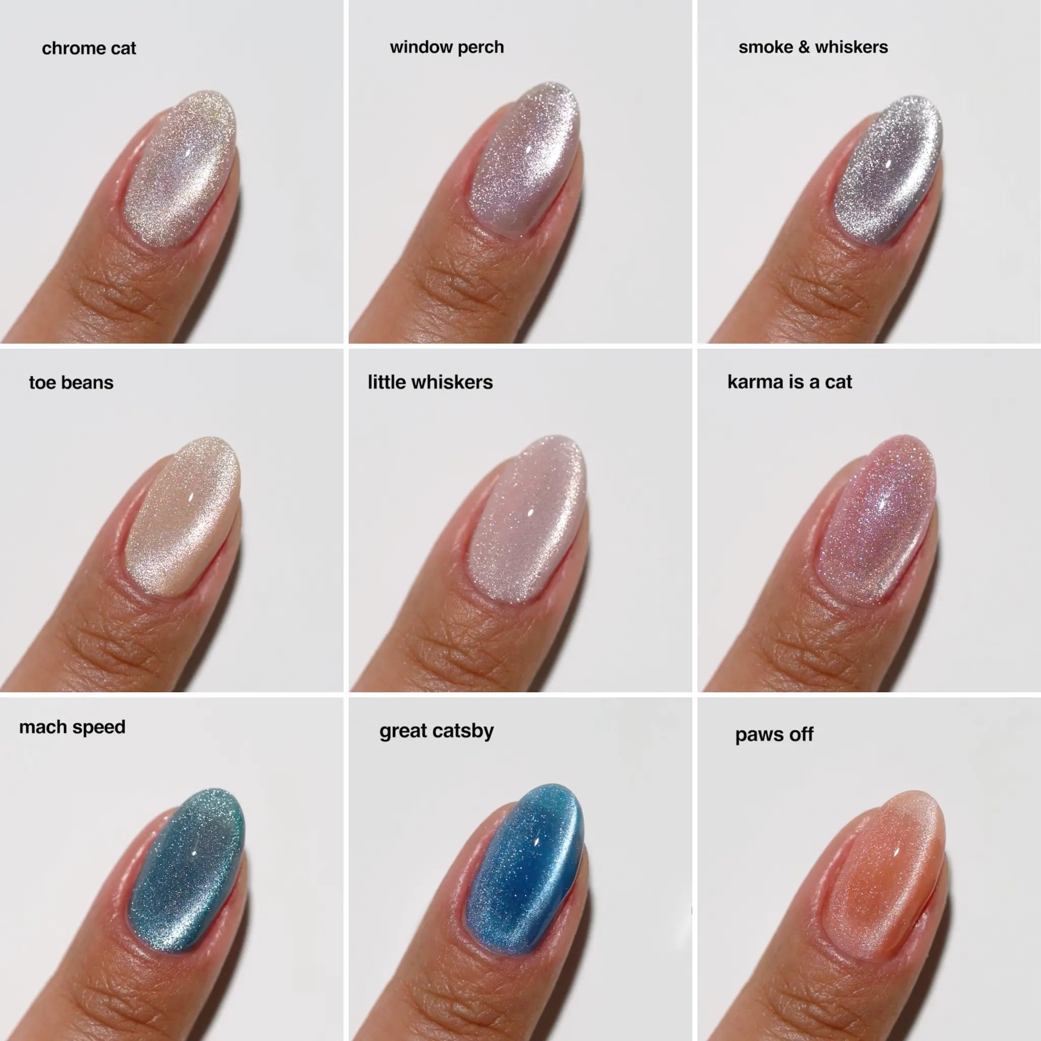 DND Velvet Jungle shades 01 through 20 swatch chart