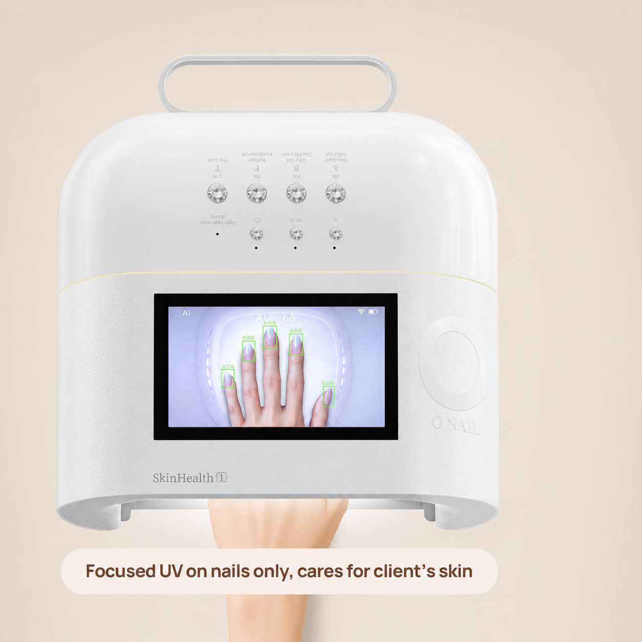 ONAIL Rechargeable AI Nail Lamp - SUNX PRO MAX WHITE official ONAIL gallery image [ONAIL-GALLERY:lamp-16]