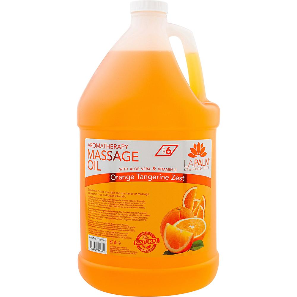 La Palm Massage oil - Orange Tangerine Zest - Gallon