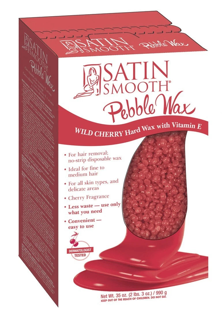 Satin Smooth Wild Cherry Pebble Wax 35 oz ( 2.2 lb)