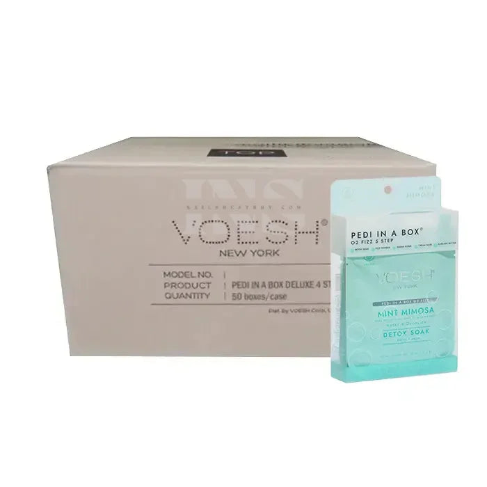 VOESH Pedi in a Box O2 Fizz 5 bước - Mint Mimosa - Hộp 50