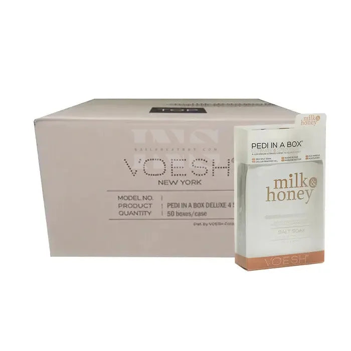 VOESH Deluxe Pedicure 6 bước - Sữa &amp; Mật ong - Hộp 30