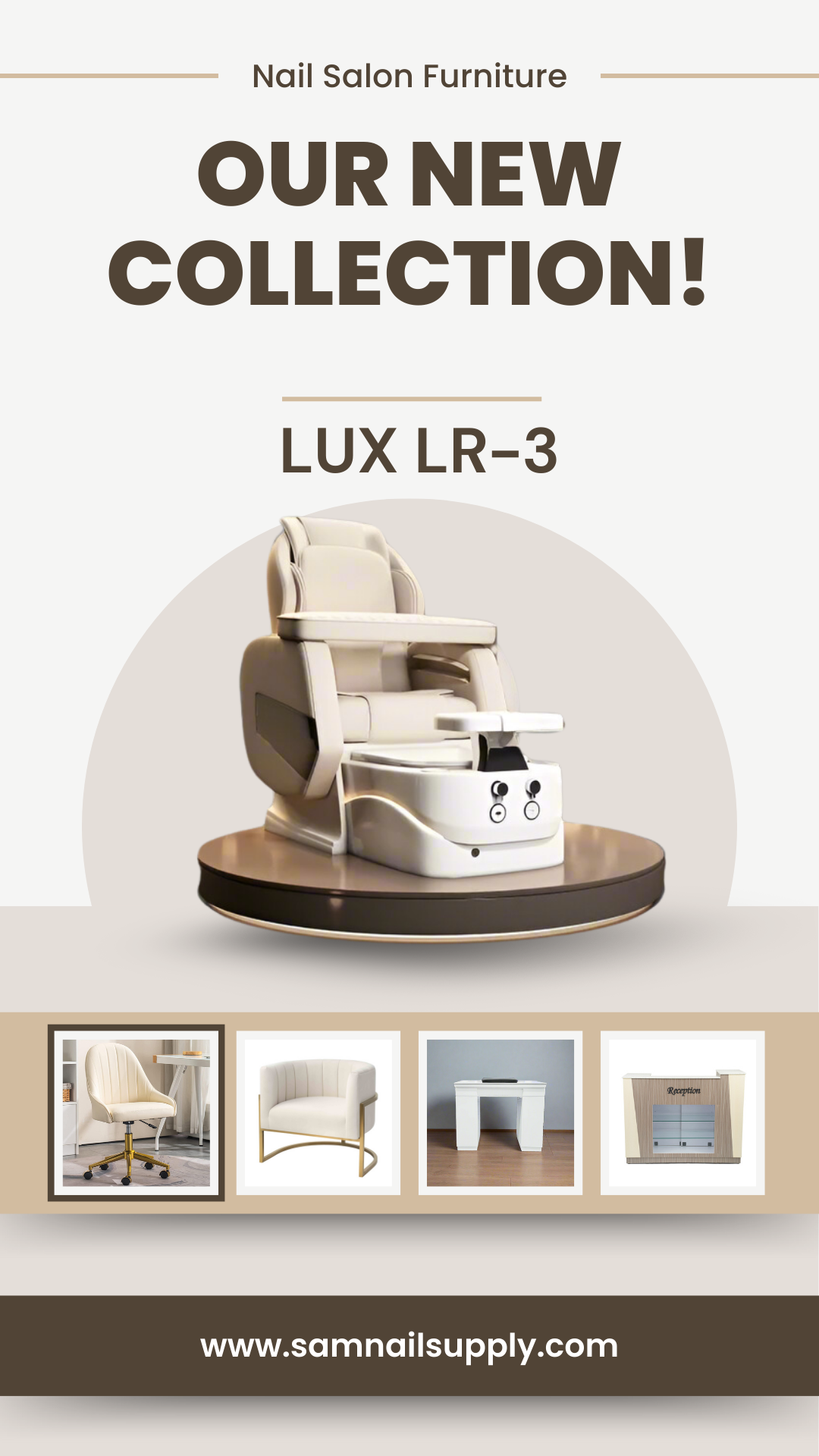 Bộ ghế spa chăm sóc chân Lux LR-3