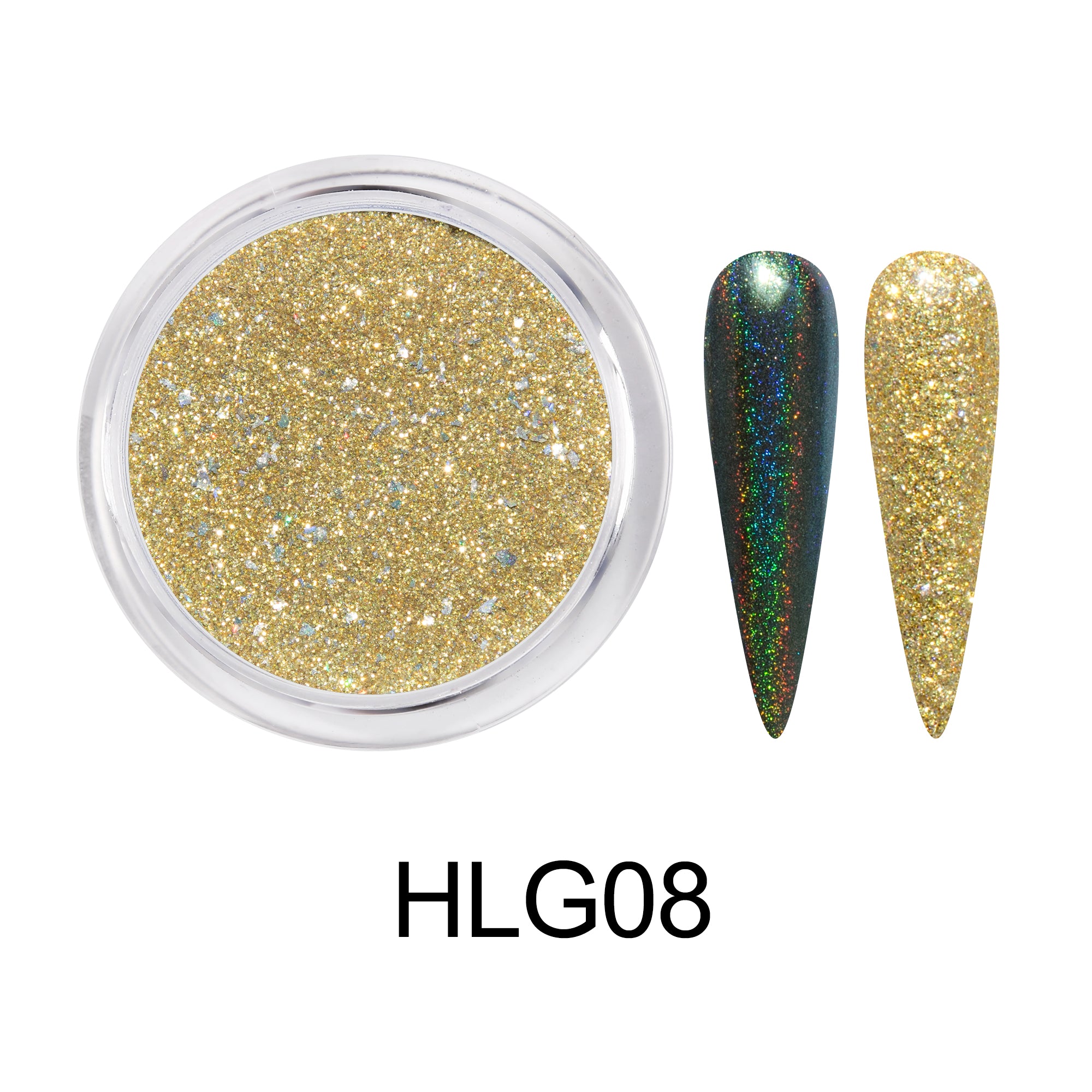 D_EXTREME+ Holo Chrome Dip Powder - #008 - (1F1)