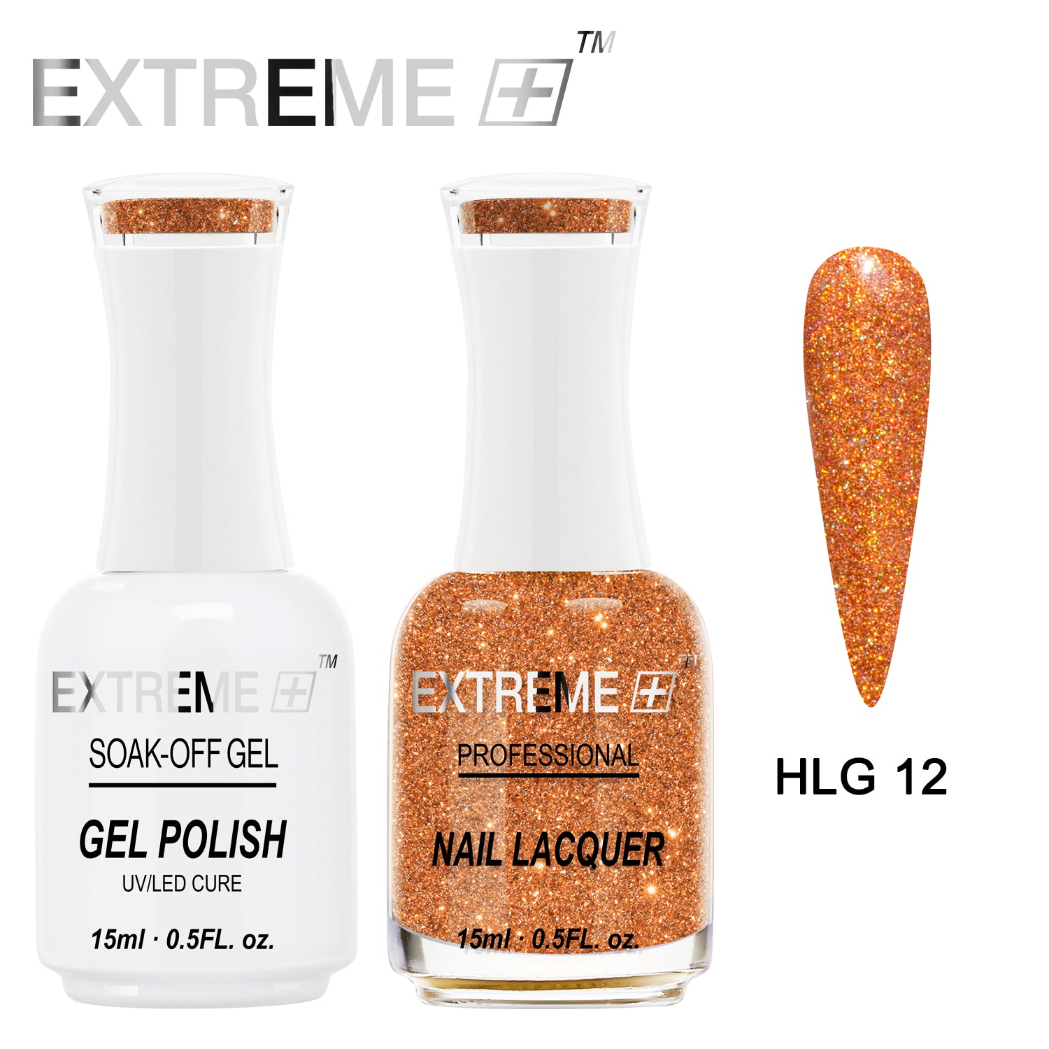 D_EXTREME+ Holo Chrome Gel Matching Lacquer - #012 - (1F1)
