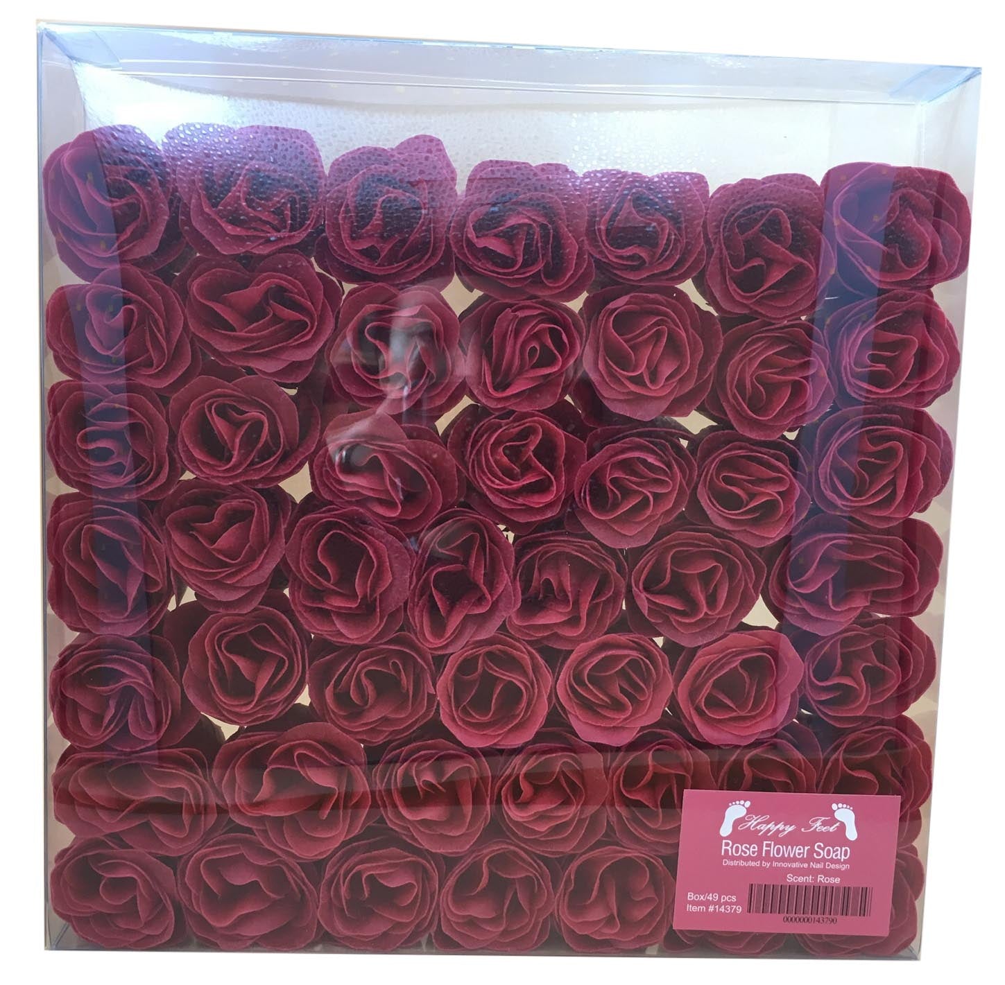 HappyFeet Petal Rose Flower Soap for Spa - Rose - 1 Box