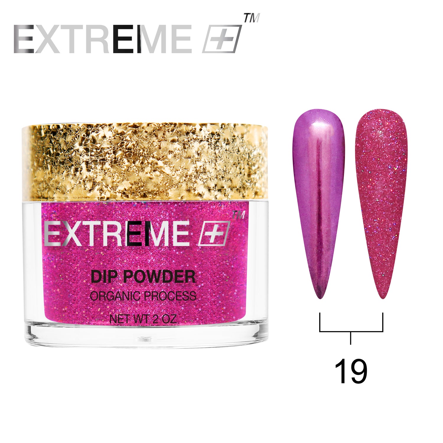 D_EXTREME+ Holo Chrome Dip Powder - #019 - (1F1)