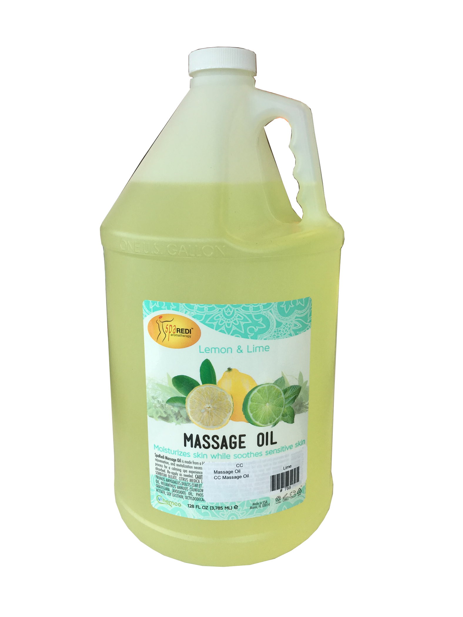 Chemco Pro Nail Massage Oil - Lemon & Lime - Gallon