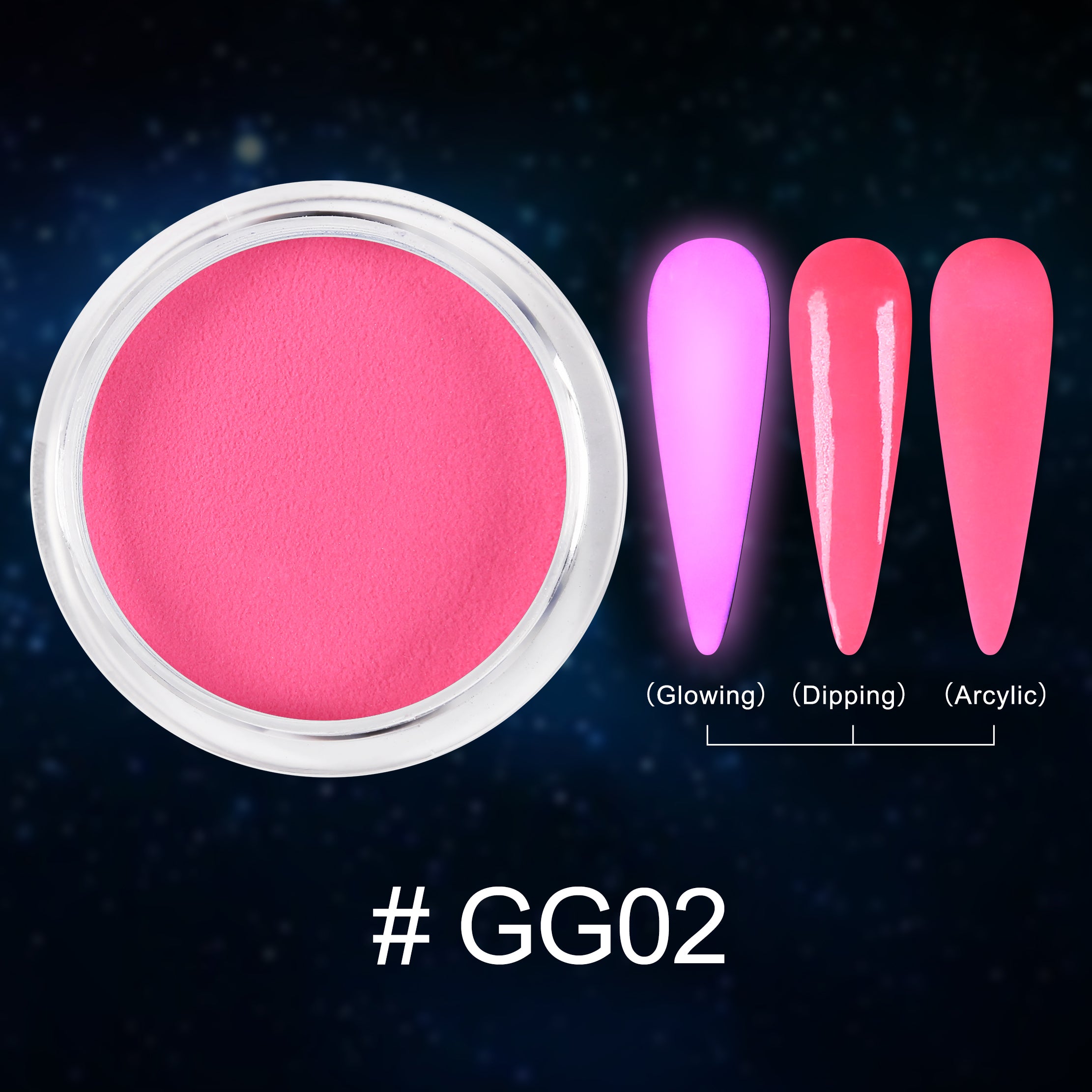 D_EXTREME+ Glow in the Dark Dip Powder 2 oz - #002 - (1F1)