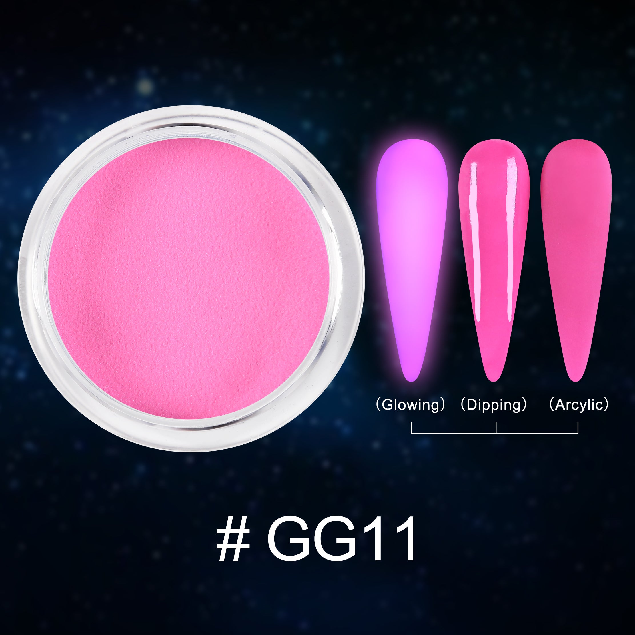 D_EXTREME+ Glow in the Dark Dip Powder 2 oz- #011 - (1F1)