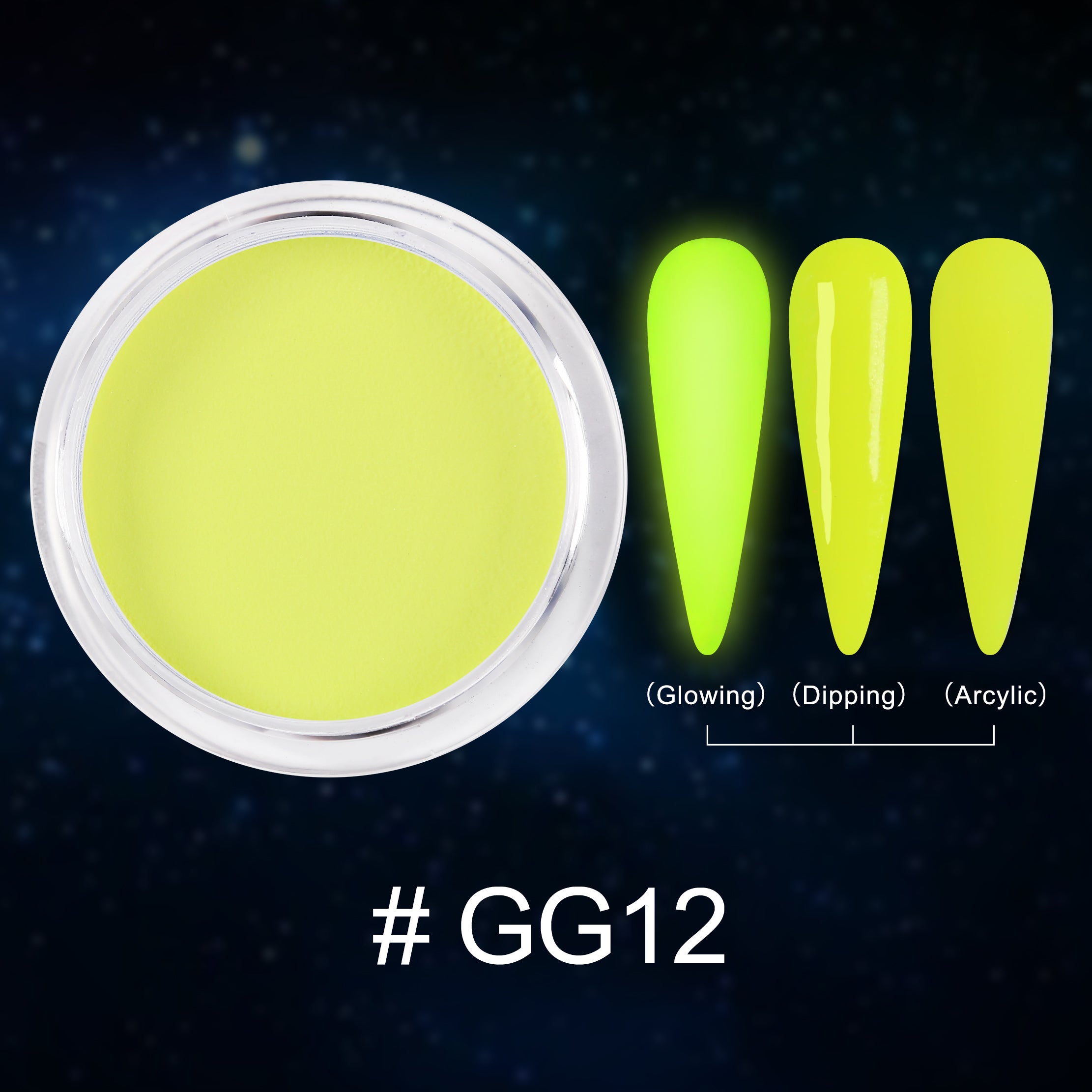 D_EXTREME+ Glow in the Dark Dip Powder 2 oz - #011 - (1F1)