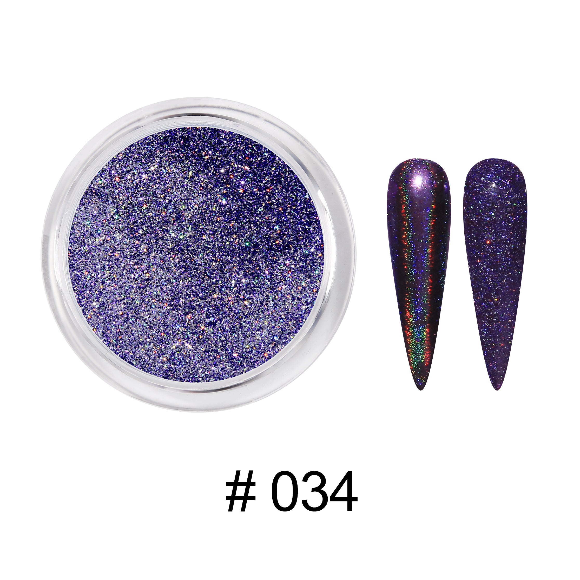 D_EXTREME+ Holo Chrome Dip Powder - #034 - (1F1)